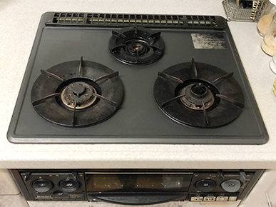 ガスコンロの取り替え