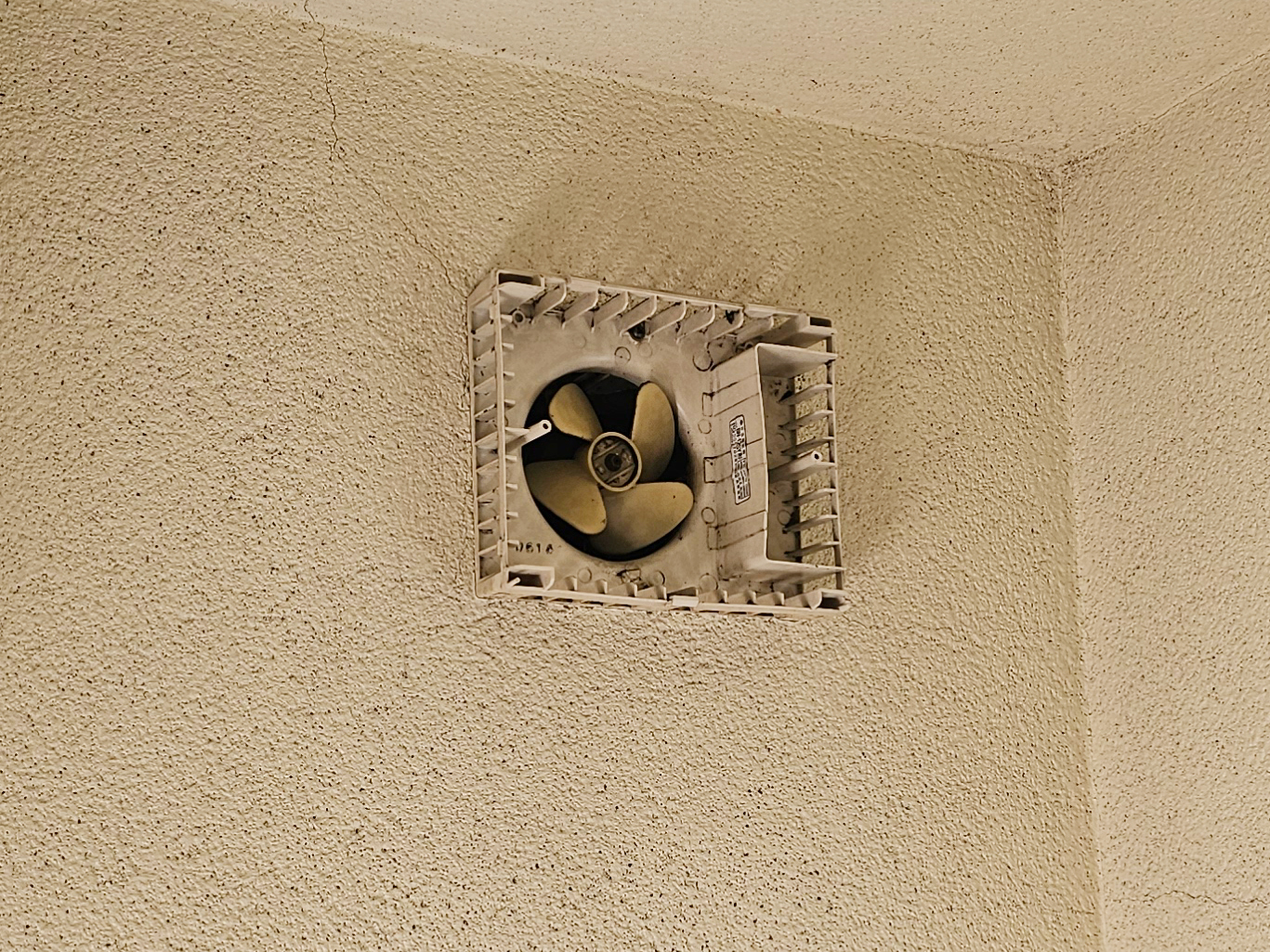 浴室換気扇の交換（壁）