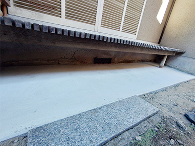 土間コンクリート補修