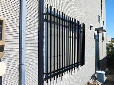 面格子取り付け