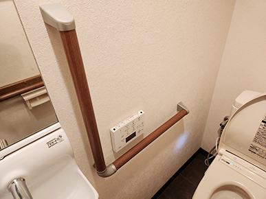 木製手摺取り付け